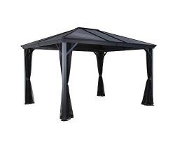 Aluminium Pavillon Überdachung Gazebo Ventura 10x14 // 296x423 cm (BxH) // Gartenlaube und Gazebo mit Hard-Top Dach von Sojag