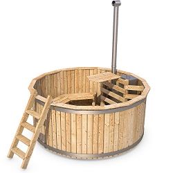 Badezuber Badefass Holz Badetonne 190 oder 240 cm (240 cm)
