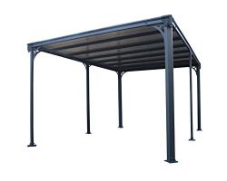 Aluminium Pavillon Überdachung Gazebo Milano 4300 436x316 cm // Sommer-Pavillon und Gartenpavillon mit 6mm Doppelstegplatten