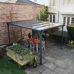 Aluminium Pavillon Überdachung Gazebo Milano 4300 436x316 cm // Sommer-Pavillon und Gartenpavillon mit 6mm Doppelstegplatten